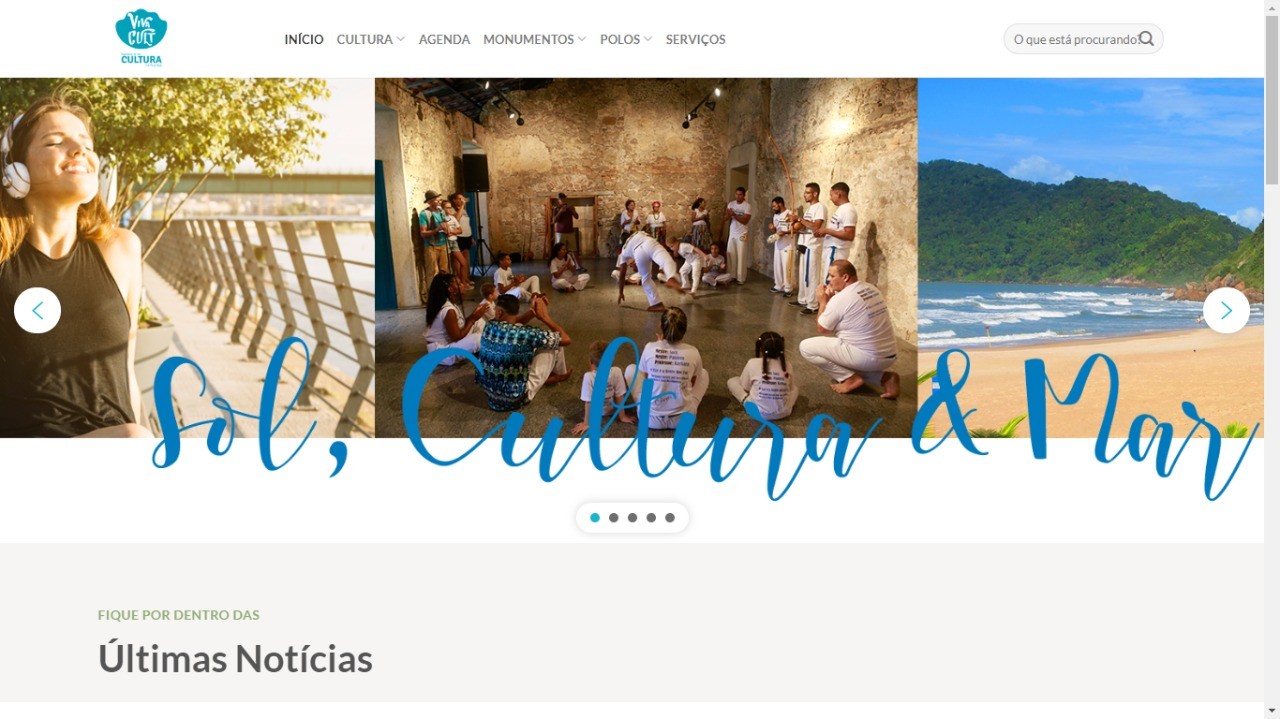 Guarujá inaugura o site VivaCult