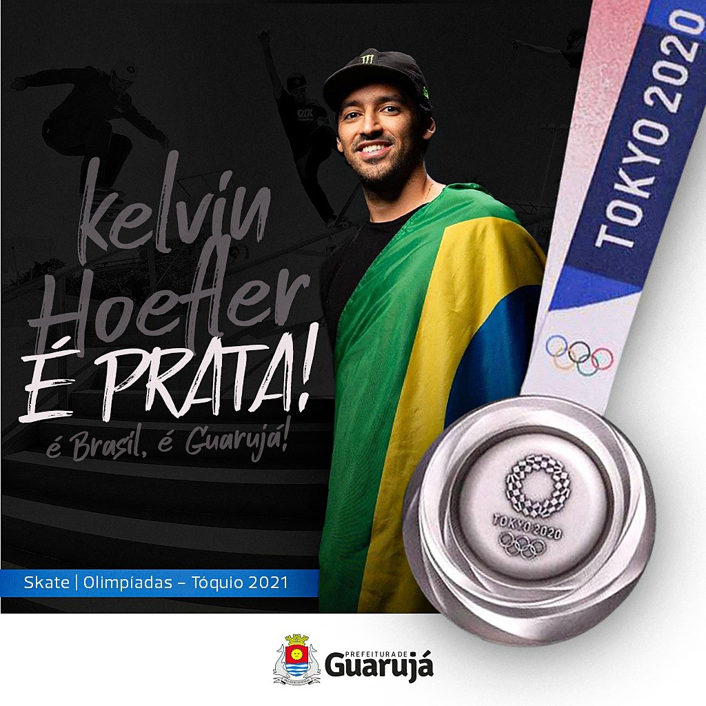 Kelvin Hoefler, do skate, garante a 1ª medalha do Brasil nos Jogos