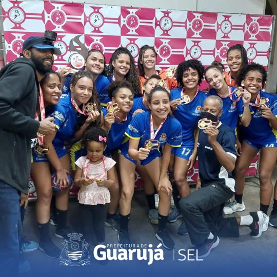 Guarujá é campeã da Liga Paulista de Futsal feminino